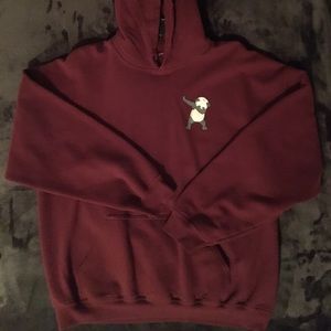 Burgundy hoodie♦️